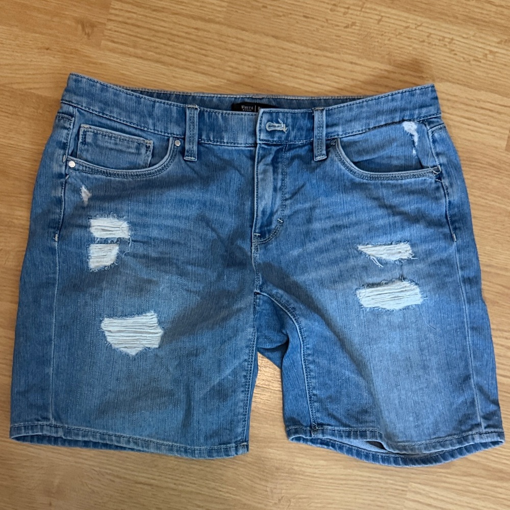 White House Black Market Light Blue Jean Shorts